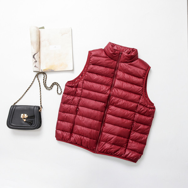 Ženski ležerni prsluk s visokim ovratnikom i patentnim zatvaračem u različitim bojama