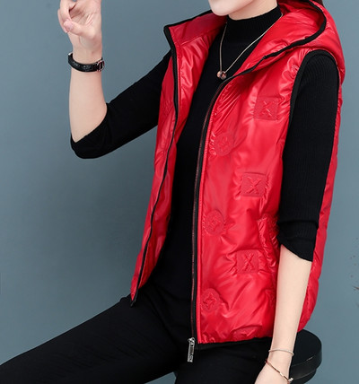 Moteriška laisvalaikio liemenė su gobtuvu ir užtrauktuku