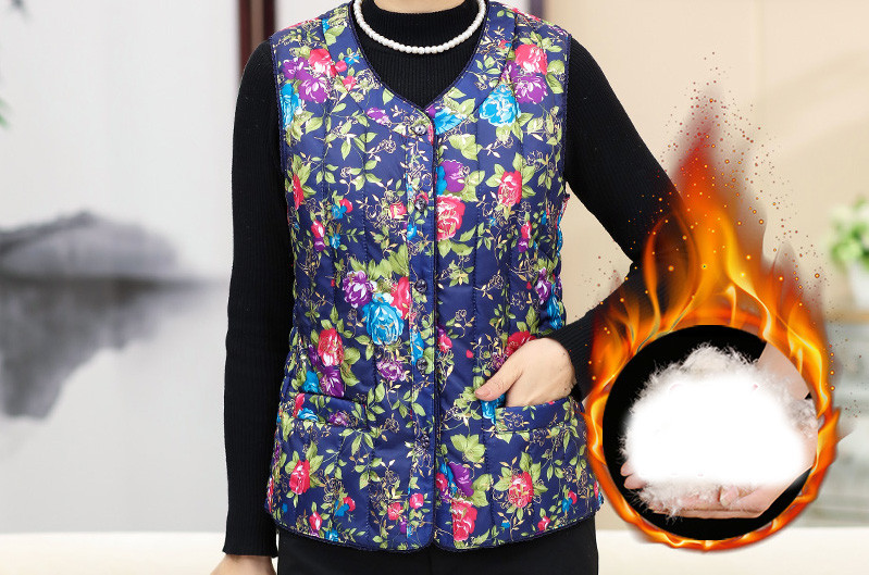 Ženski prsluk u boji s gumbima