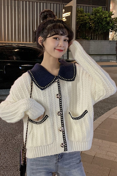 Ženski moderan široki model kardigana sa džepovima