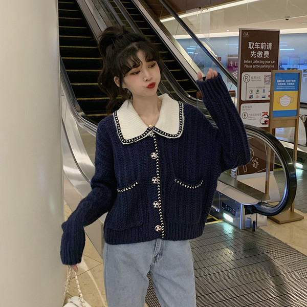 Ženski moderan široki model kardigana sa džepovima