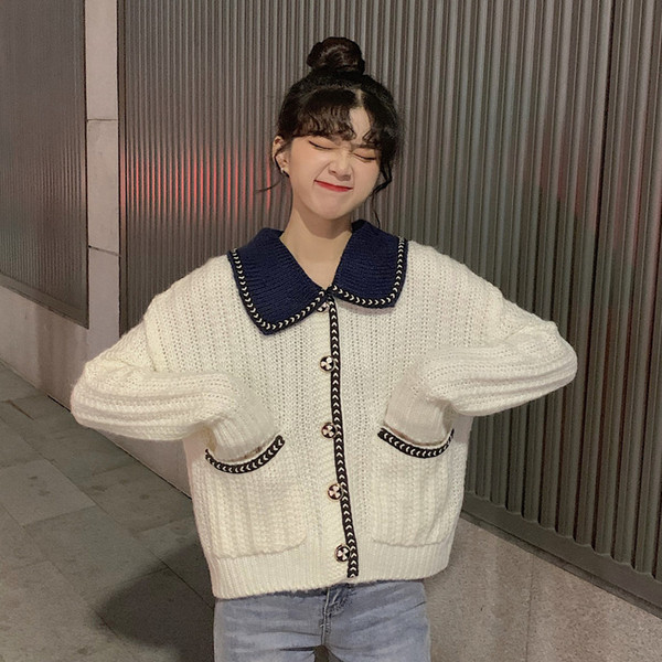 Ženski moderan široki model kardigana sa džepovima