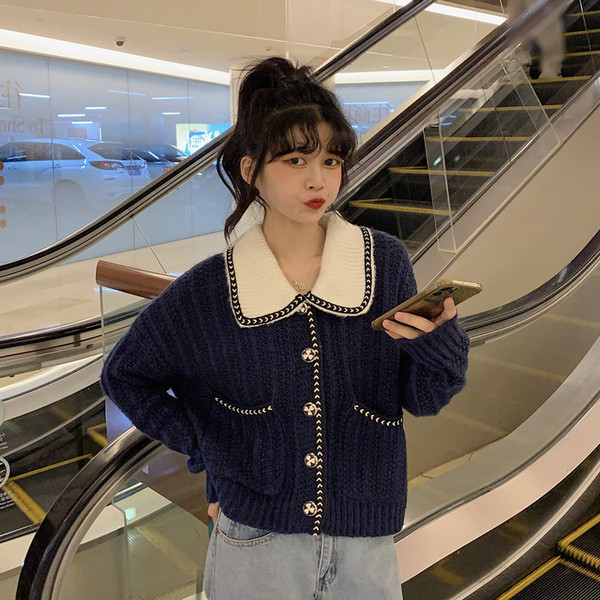 Ženski moderan široki model kardigana sa džepovima