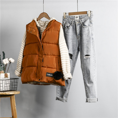 Moodne naiste vest nööpidega - kaks mudelit