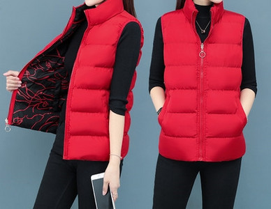 Moodne naiste vest kapuutsi ja lukuga