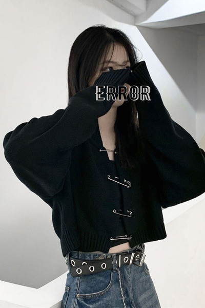 Vesta scurta casual de dama cu elemente metalice