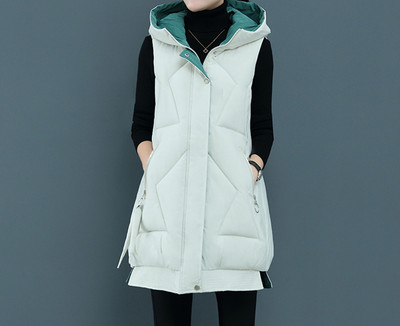 Uus mudel taskute ja kapuutsiga naiste vest