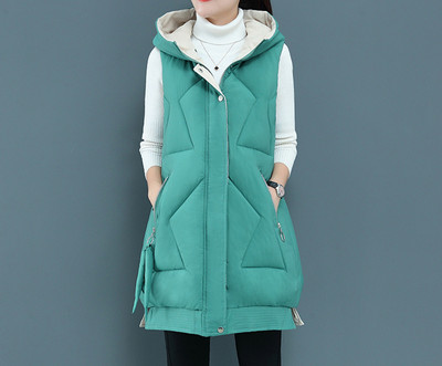 Uus mudel taskute ja kapuutsiga naiste vest