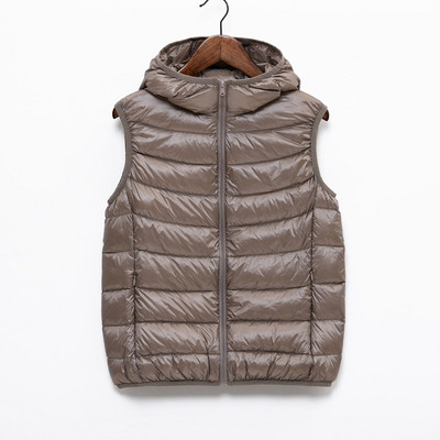 Mitmes värvitoonis vabaaja naiste vest kapuutsi ja lukuga