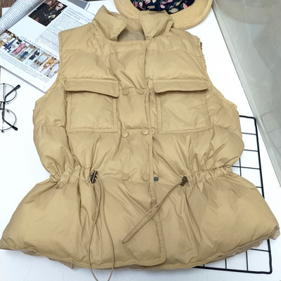 Naiste fliisvest taskute ja kummiga