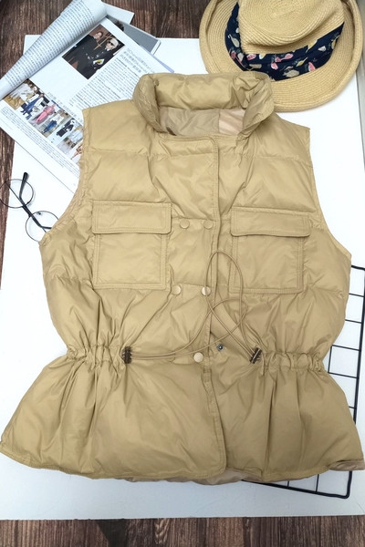 Naiste fliisvest taskute ja kummiga