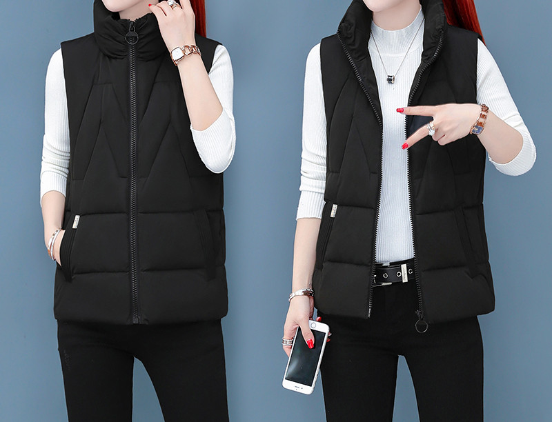 Sügis-talvine vest lukuga naistele