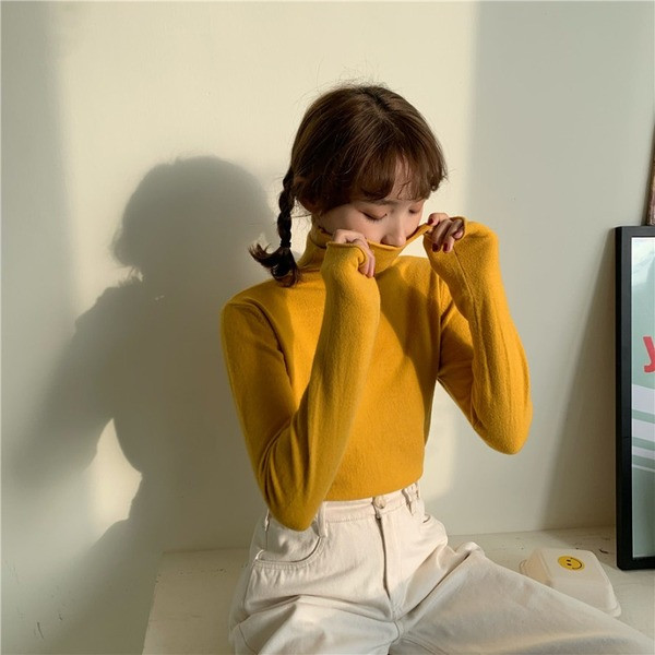 Naiste vabaaja kampsuniga varustatud kõrge kraega mudel