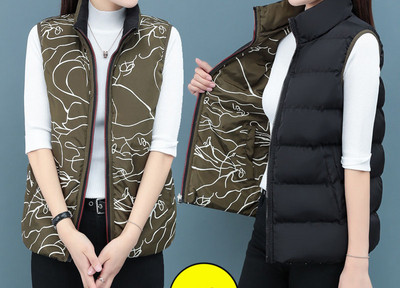 Kõrge kraega vabaaja naistevest - kaks mudelit