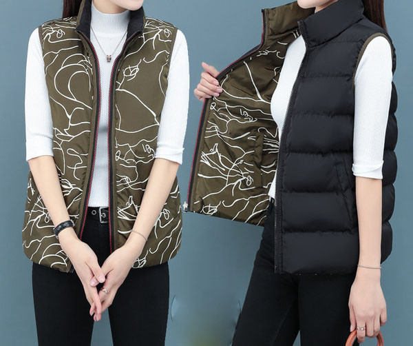 Kõrge kraega vabaaja naistevest - kaks mudelit