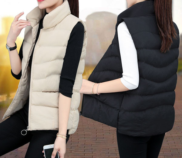 Kõrge kraega vabaaja naistevest - kaks mudelit