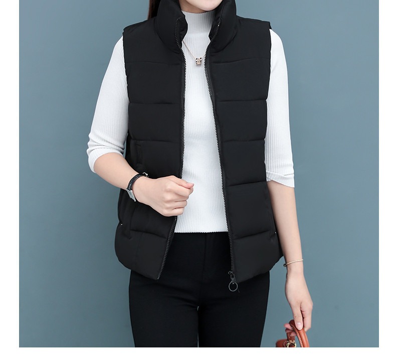 Uus kõrge kraega igapäevane naiste vesti mudel