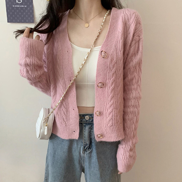 Moodne naiste vest V-kaelusega ja nööpidega