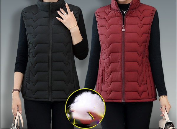 Kõrge kraega vabaaja naistevest suurusega kuni 6XL