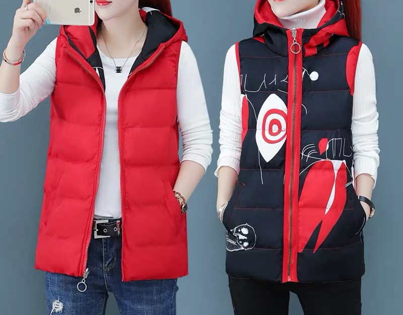 Naiste vesti sirge mudel lukuga - kaks mudelit