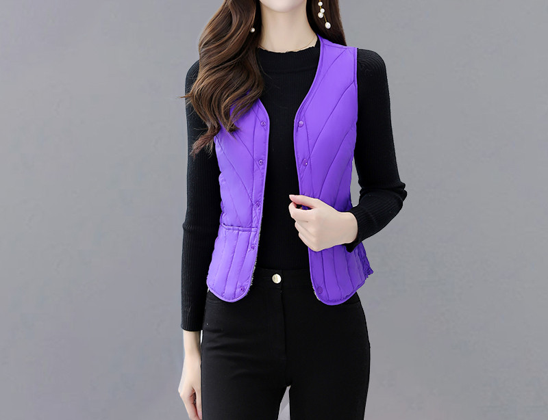 Vesta scurta de dama toamna-iarna cu captuseala moale