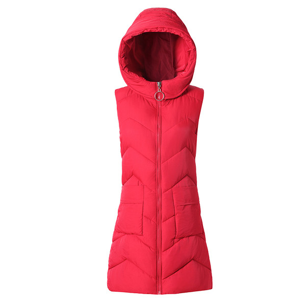 Vabaaja naiste vesti pikk mudel kapuutsi ja taskutega