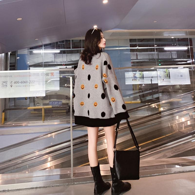 Moodne naiste pikk kardigan lai mudel