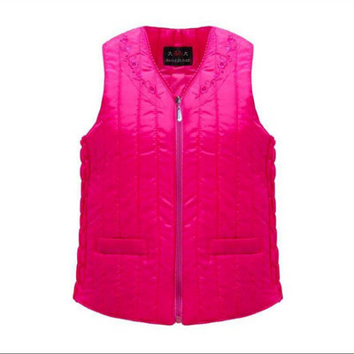 Moteriška laisvalaikio liemenė su špicine iškirpte ir įvairių spalvų kišenėmis