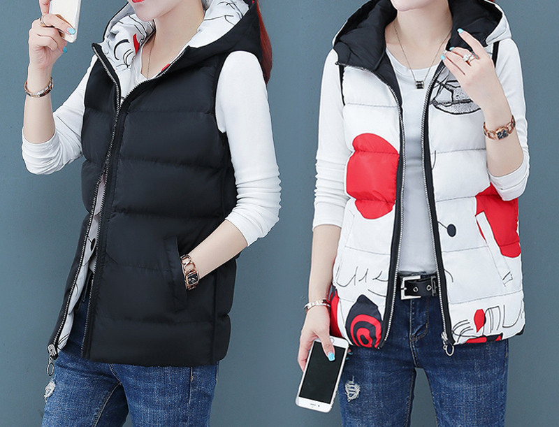 Moteriška dvieilė liemenė su užtrauktuku moterims