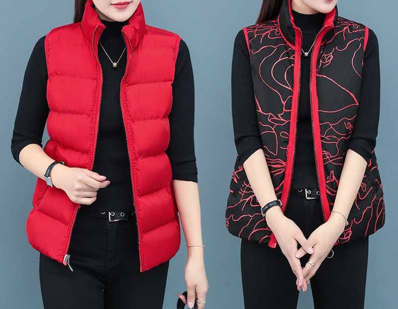 Moteriška dvieilė liemenė su užtrauktuku moterims