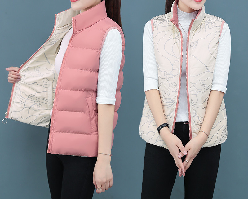 Moteriška dvieilė liemenė su užtrauktuku moterims