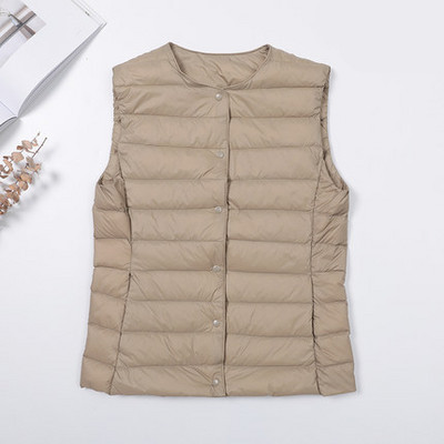 Γυναικείο ελαφρύ γιλέκο νέο μοντέλο με οβάλ λαιμόκοψη