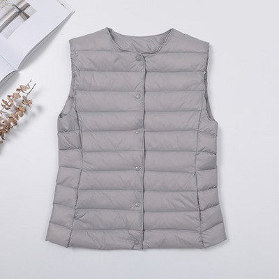 Γυναικείο ελαφρύ γιλέκο νέο μοντέλο με οβάλ λαιμόκοψη