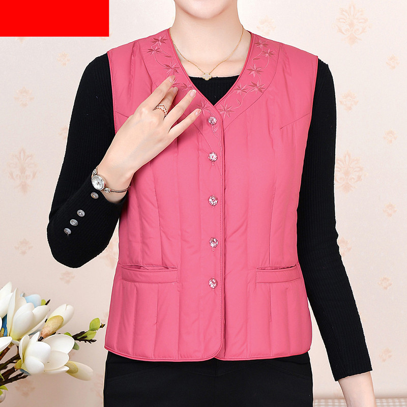 Tikandiga lühike liibuv vest naistele