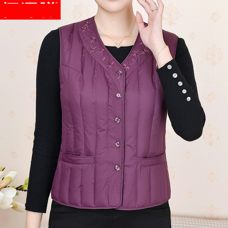 Tikandiga lühike liibuv vest naistele