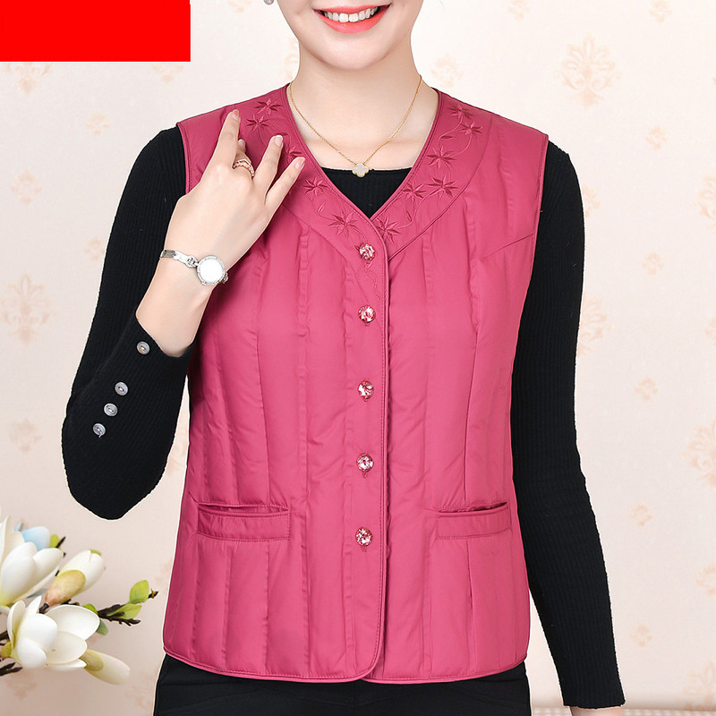 Tikandiga lühike liibuv vest naistele