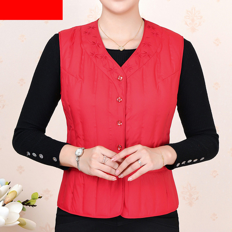 Tikandiga lühike liibuv vest naistele