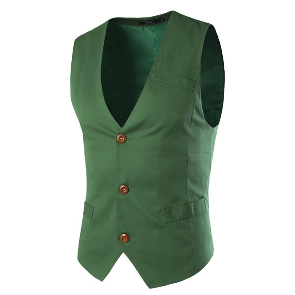 Vyriškos dabartinės liemenės paprastos modelis su sagomis