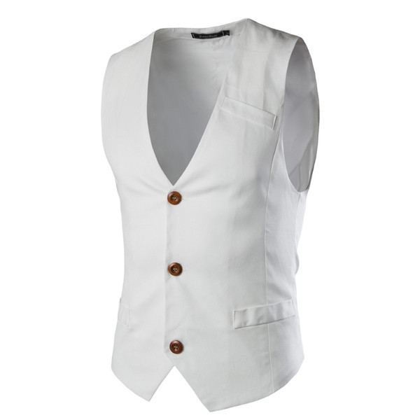 Vyriškos dabartinės liemenės paprastos modelis su sagomis