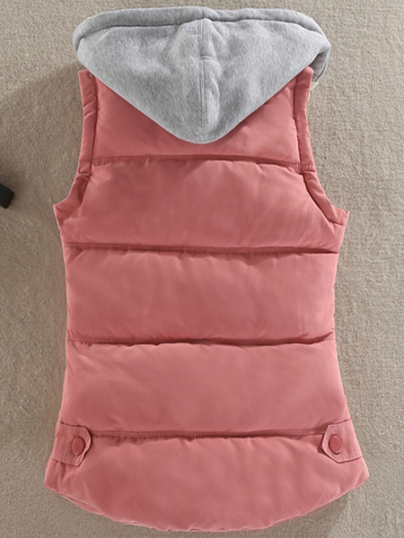 Moteriškas aksominės liemenės modelis su užtrauktuku