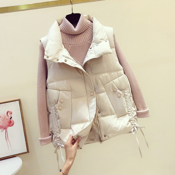 UUS Mudel naiste vest nööpide ja lipsudega