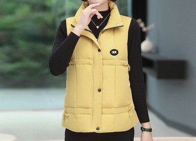 Naujo modelio moteriška liemenė aukšta apykakle ir kaklaraiščiais