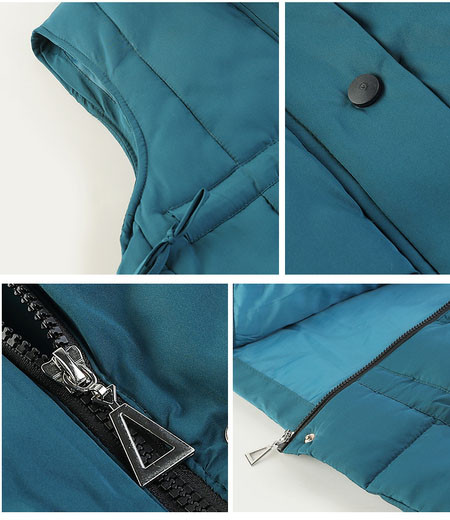 Naujo modelio moteriška liemenė aukšta apykakle ir kaklaraiščiais