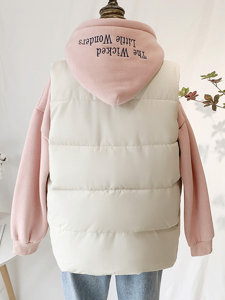 Γυναικείο γιλέκο με ψηλό κολάρο και κουμπιά