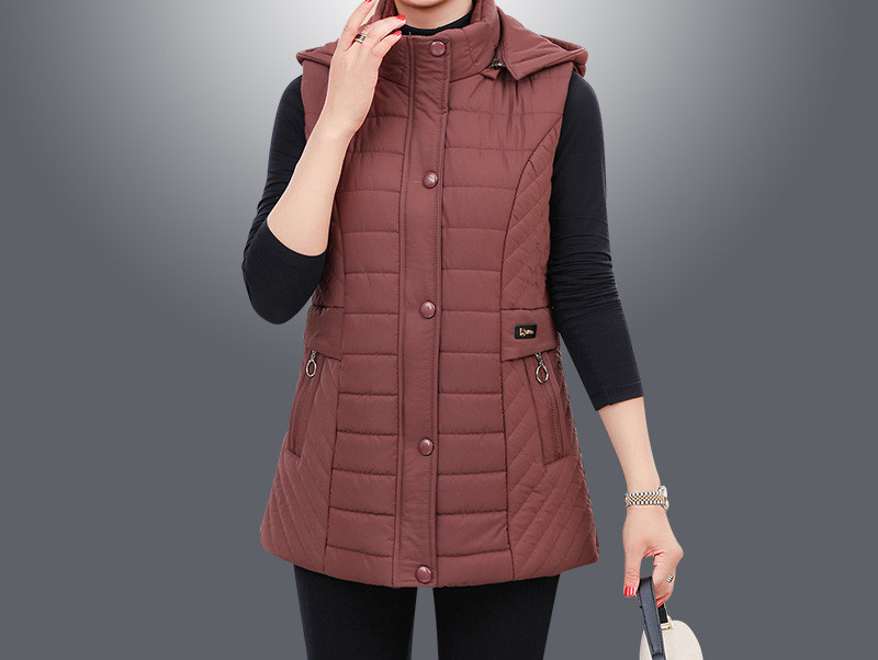 Uus mudel naiste vabaaja vesti kapuutsi ja nööpidega