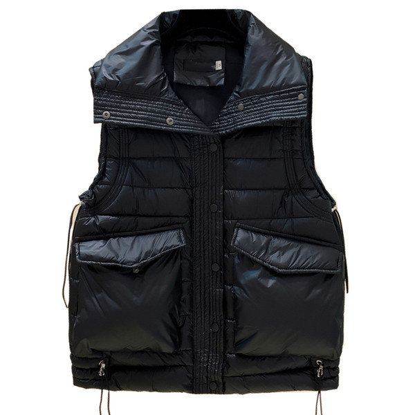 Naiste talvevest taskute ja kõrge kraega