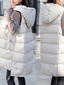 Naiste pikk kapuutsiga vest ja lipsud