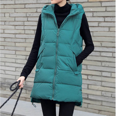 Naiste pikk kapuutsiga vest ja lipsud