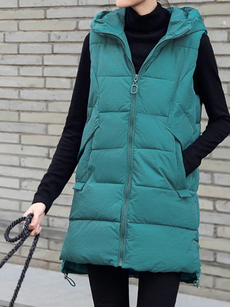 Naiste pikk kapuutsiga vest ja lipsud