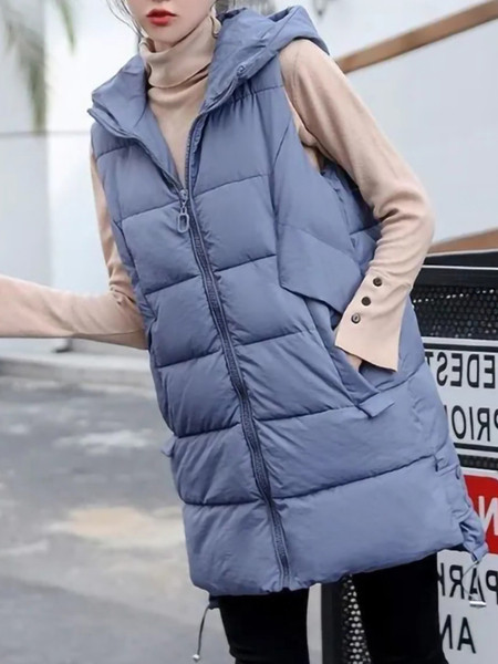 Naiste pikk kapuutsiga vest ja lipsud